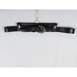 Justin Boots Black Leather Belt 42 inches